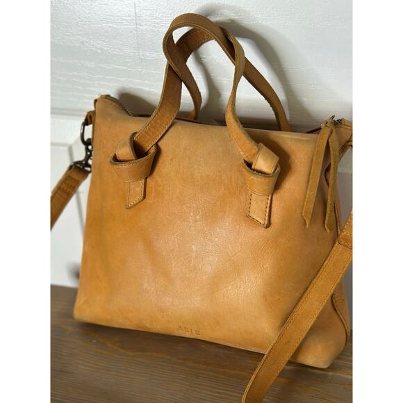 ABLE Bag Women's Brown Leather Rachel Knotted Details Crossbody Handbag - Picture 4 of 14